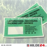 Papier-Begleitpapiertaschen, Lang-DIN, dunkelgrün | HILDE24 GmbH